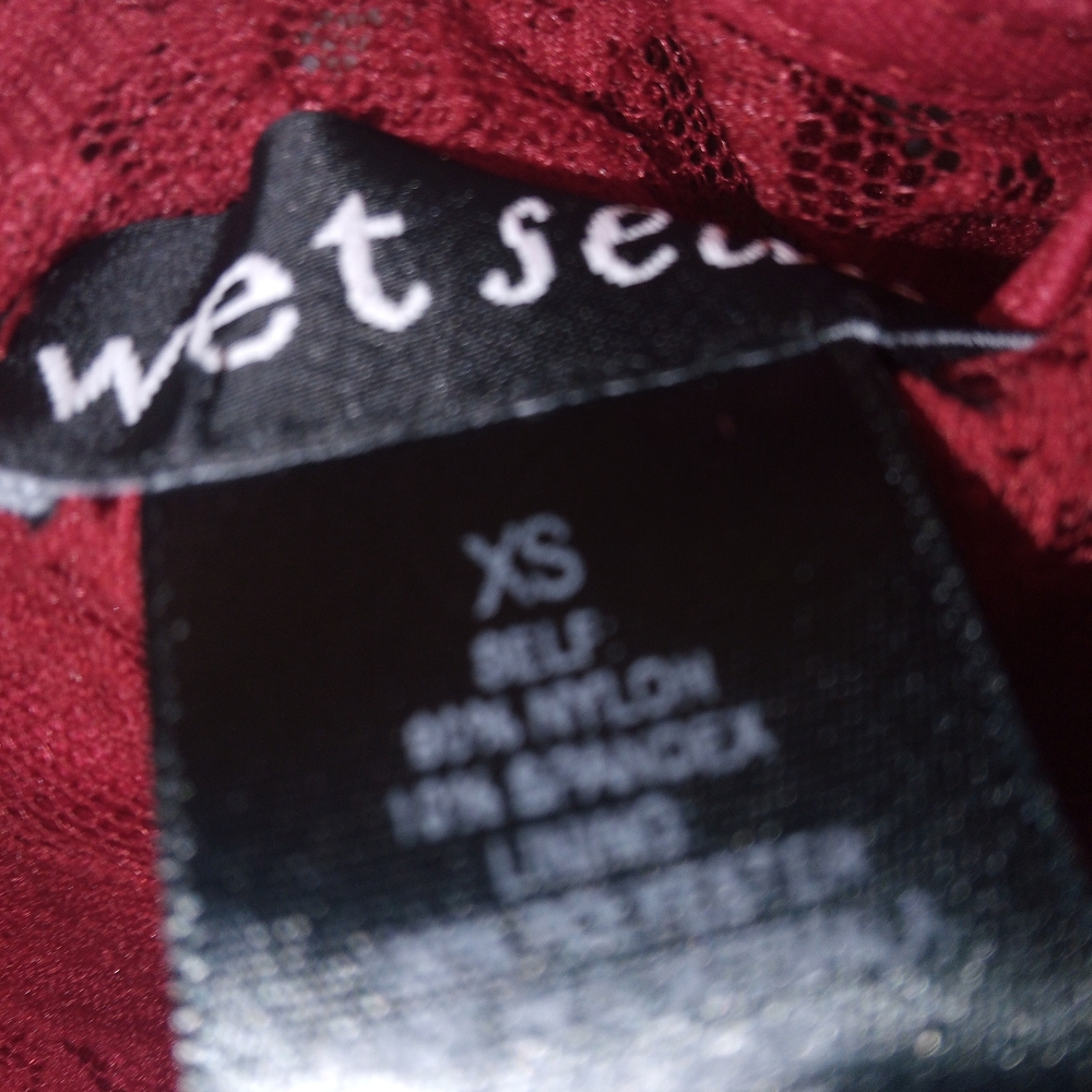 AMPM Red Halter Fit and Flare Mini Dress - Picture 2 of 4
